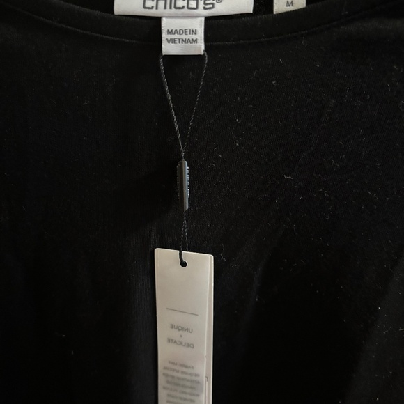 Chico's Applique Mesh Sleeve Top - Picture 8 of 8